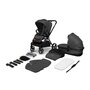 Lionelo - Carucior Mika, 2 in 1, Cadru din aluminiu, Cu landou intarit si salteluta moale, Reversibil, Maner ajustabil, Plasa de tantari, Husa de ploaie, de picioare, 22 kg, Conform cu standardele europene EN1888-1,EN1888-2, EN1466, Gri inchis - 3