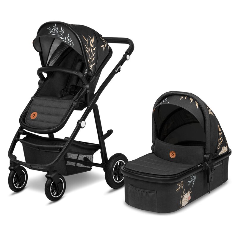 Lionelo - carucior amber, 2 in 1, editie lovin\', cadru aluminiu, cu landou intarit si salteluta moale, reversibil, maner ajustabil, huse pentru picioare, ploaie, plasa de tantari, geanta parinti, pana la 22 kg, en1888-1, en1888-2, en1466