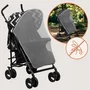 Carucior sport, Lionelo, Elia Oslo, Cu plasa de tantari, Suport de picioare reglabil, Spatar ajustabil in 4 pozitii, Capotina XXL, Pliere tip umbrela, Capacitate 15 kg, 6 luni+, EN 1888, Negru/Alb - 34