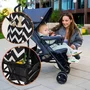 Carucior sport, Lionelo, Elia Oslo, Cu plasa de tantari, Suport de picioare reglabil, Spatar ajustabil in 4 pozitii, Capotina XXL, Pliere tip umbrela, Capacitate 15 kg, 6 luni+, EN 1888, Negru/Alb - 35