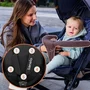 Carucior sport, Lionelo, Elia Oslo, Cu plasa de tantari, Suport de picioare reglabil, Spatar ajustabil in 4 pozitii, Capotina XXL, Pliere tip umbrela, Capacitate 15 kg, 6 luni+, EN 1888, Negru/Alb - 37
