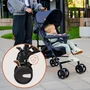 Carucior sport, Lionelo, Elia Oslo, Cu plasa de tantari, Suport de picioare reglabil, Spatar ajustabil in 4 pozitii, Capotina XXL, Pliere tip umbrela, Capacitate 15 kg, 6 luni+, EN 1888, Negru/Alb - 38