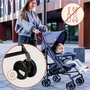 Carucior sport, Lionelo, Elia Oslo, Cu plasa de tantari, Suport de picioare reglabil, Spatar ajustabil in 4 pozitii, Capotina XXL, Pliere tip umbrela, Capacitate 15 kg, 6 luni+, EN 1888, Negru/Alb - 39