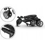 Lionelo - Carucior sport Emma Plus, Cu tavita, 2 Suporturi pentru pahar, Geanta accesorii, Conform cu standardul european de securitate EN1888-1, Blue Scandi - 25