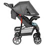Lionelo - Carucior sport Emma Plus, Cu tavita, 2 Suporturi pentru pahar, Geanta accesorii, Conform cu standardul european de securitate EN1888-1, Blue Scandi - 6