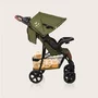 Carucior sport, Lionelo, Emma Plus, Cu tavita, 2 Suporturi pentru pahar, Geanta accesorii, Conform cu standardul european de securitate EN1888-1, Forest Green - 19