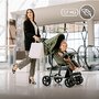 Carucior sport, Lionelo, Emma Plus, Cu tavita, 2 Suporturi pentru pahar, Geanta accesorii, Conform cu standardul european de securitate EN1888-1, Forest Green - 20
