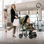 Carucior sport, Lionelo, Emma Plus, Cu tavita, 2 Suporturi pentru pahar, Geanta accesorii, Conform cu standardul european de securitate EN1888-1, Forest Green - 21