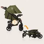Carucior sport, Lionelo, Emma Plus, Cu tavita, 2 Suporturi pentru pahar, Geanta accesorii, Conform cu standardul european de securitate EN1888-1, Forest Green - 22