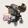 Carucior sport, Lionelo, Emma Plus, Cu tavita, 2 Suporturi pentru pahar, Geanta accesorii, Conform cu standardul european de securitate EN1888-1, Pink Scandi - 19