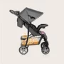 Carucior sport, Lionelo, Emma Plus, Cu tavita, 2 Suporturi pentru pahar, Geanta accesorii, Conform cu standardul european de securitate EN1888-1, Pink Scandi - 21