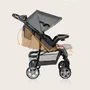 Carucior sport, Lionelo, Emma Plus, Cu tavita, 2 Suporturi pentru pahar, Geanta accesorii, Conform cu standardul european de securitate EN1888-1, Pink Scandi - 23