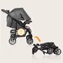 Carucior sport, Lionelo, Emma Plus, Cu tavita, 2 Suporturi pentru pahar, Geanta accesorii, Conform cu standardul european de securitate EN1888-1, Pink Scandi - 25