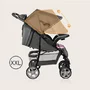 Carucior sport, Lionelo, Emma Plus, Cu tavita, 2 Suporturi pentru pahar, Geanta accesorii, Conform cu standardul european de securitate EN1888-1, Pink Scandi - 31