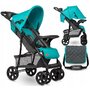 Lionelo - Carucior sport Emma Plus, Cu tavita, 2 Suporturi pentru pahar, Geanta accesorii, Conform cu standardul european de securitate EN1888-1,  Vivid Turquoise - 2