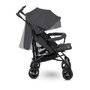 Carucior sport compact, Lionelo, Irma, Spatar reglabil in 4 pozitii, Suport picioare reglabil, Manere rotative, Pliere tip umbrela, 6- 36 luni, Pana la 15 kg, Conform cu EN1888-1:2018, Gri/Negru - 6