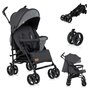 Carucior sport compact, Lionelo, Irma, Spatar reglabil in 4 pozitii, Suport picioare reglabil, Manere rotative, Pliere tip umbrela, 6- 36 luni, Pana la 15 kg, Conform cu EN1888-1:2018, Gri/Negru - 3