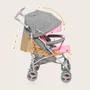Carucior sport compact, Lionelo, Irma, Spatar ajustabil in 4 pozitii, Suport picioare reglabil, Manere rotative, Pliere tip umbrela, 6- 36 luni, Pana la 15 kg, Conform cu EN1888-1:2018, Roz - 9