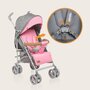 Carucior sport compact, Lionelo, Irma, Spatar reglabil in 4 pozitii, Suport picioare reglabil, Manere rotative, Pliere tip umbrela, 6- 36 luni, Pana la 15 kg, Conform cu EN1888-1:2018, Roz - 10