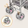 Carucior sport compact, Lionelo, Irma, Spatar reglabil in 4 pozitii, Suport picioare reglabil, Manere rotative, Pliere tip umbrela, 6- 36 luni, Pana la 15 kg, Conform cu EN1888-1:2018, Roz - 11