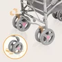 Carucior sport compact, Lionelo, Irma, Spatar ajustabil in 4 pozitii, Suport picioare reglabil, Manere rotative, Pliere tip umbrela, 6- 36 luni, Pana la 15 kg, Conform cu EN1888-1:2018, Roz - 11