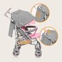 Carucior sport compact, Lionelo, Irma, Spatar reglabil in 4 pozitii, Suport picioare reglabil, Manere rotative, Pliere tip umbrela, 6- 36 luni, Pana la 15 kg, Conform cu EN1888-1:2018, Roz - 12