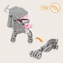Carucior sport compact, Lionelo, Irma, Spatar ajustabil in 4 pozitii, Suport picioare reglabil, Manere rotative, Pliere tip umbrela, 6- 36 luni, Pana la 15 kg, Conform cu EN1888-1:2018, Roz - 13