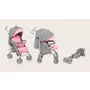 Carucior sport compact, Lionelo, Irma, Spatar ajustabil in 4 pozitii, Suport picioare reglabil, Manere rotative, Pliere tip umbrela, 6- 36 luni, Pana la 15 kg, Conform cu EN1888-1:2018, Roz - 3