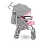 Carucior sport compact, Lionelo, Irma, Spatar reglabil in 4 pozitii, Suport picioare reglabil, Manere rotative, Pliere tip umbrela, 6- 36 luni, Pana la 15 kg, Conform cu EN1888-1:2018, Roz - 5