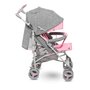 Carucior sport compact, Lionelo, Irma, Spatar reglabil in 4 pozitii, Suport picioare reglabil, Manere rotative, Pliere tip umbrela, 6- 36 luni, Pana la 15 kg, Conform cu EN1888-1:2018, Roz - 6