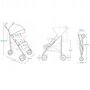 Carucior sport compact, Lionelo, Irma, Spatar reglabil in 4 pozitii, Suport picioare reglabil, Manere rotative, Pliere tip umbrela, 6- 36 luni, Pana la 15 kg, Conform cu EN1888-1:2018, Roz - 15