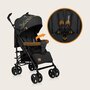 Carucior sport compact, Lionelo, Irma, Spatar reglabil in 4 pozitii, Suport picioare reglabil, Manere rotative, Pliere tip umbrela, 6- 36 luni, Pana la 15 kg, Conform cu EN1888-1:2018, Negru - 16