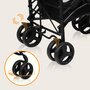 Carucior sport compact, Lionelo, Irma, Spatar reglabil in 4 pozitii, Suport picioare reglabil, Manere rotative, Pliere tip umbrela, 6- 36 luni, Pana la 15 kg, Conform cu EN1888-1:2018, Negru - 17