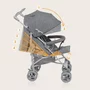Carucior sport compact, Lionelo, Irma, Spatar ajustabil in 4 pozitii, Suport picioare reglabil, Manere rotative, Pliere tip umbrela, 6- 36 luni, Pana la 15 kg, Conform cu EN1888-1:2018, Gri - 9