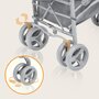 Carucior sport compact, Lionelo, Irma, Spatar reglabil in 4 pozitii, Suport picioare reglabil, Manere rotative, Pliere tip umbrela, 6- 36 luni, Pana la 15 kg, Conform cu EN1888-1:2018, Gri - 11