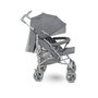 Carucior sport compact, Lionelo, Irma, Spatar reglabil in 4 pozitii, Suport picioare reglabil, Manere rotative, Pliere tip umbrela, 6- 36 luni, Pana la 15 kg, Conform cu EN1888-1:2018, Gri - 5