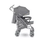 Carucior sport compact, Lionelo, Irma, Spatar ajustabil in 4 pozitii, Suport picioare reglabil, Manere rotative, Pliere tip umbrela, 6- 36 luni, Pana la 15 kg, Conform cu EN1888-1:2018, Gri - 5