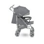 Carucior sport compact, Lionelo, Irma, Spatar reglabil in 4 pozitii, Suport picioare reglabil, Manere rotative, Pliere tip umbrela, 6- 36 luni, Pana la 15 kg, Conform cu EN1888-1:2018, Gri - 6