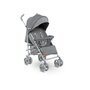 Carucior sport compact, Lionelo, Irma, Spatar reglabil in 4 pozitii, Suport picioare reglabil, Manere rotative, Pliere tip umbrela, 6- 36 luni, Pana la 15 kg, Conform cu EN1888-1:2018, Gri - 1