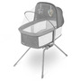 Lionelo - Patut balansoar Malin, 3 in 1, Pliabil, 0-9 kg, Geanta Transport, Asamblare Rapida, Ultra-Usor, Conform cu standardele europeane de securitate EN1130 si EN16890, Gri - 2
