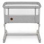 Patut co-sleeper, Lionelo, Aurora, 3 in 1, Cu leganare si setare unghiulara, Include saltea cu densitate T25 si geanta transport, Reglabil in 5 pozitii, Pana la 9 kg, 0 luni+, 85x60x66 cm, Certificari EN 1130:2019+AC:2020, EN 16890:2, Gri deschis - 7