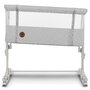 Patut co-sleeper, Lionelo, Aurora, 3 in 1, Cu leganare si setare unghiulara, Include saltea cu densitate T25 si geanta transport, Reglabil in 5 pozitii, Pana la 9 kg, 0 luni+, 85x60x66 cm, Certificari EN 1130:2019+AC:2020, EN 16890:2, Gri deschis - 10