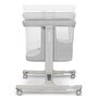 Patut co-sleeper, Lionelo, Aurora, 3 in 1, Cu leganare si setare unghiulara, Include saltea cu densitate T25 si geanta transport, Reglabil in 5 pozitii, Pana la 9 kg, 0 luni+, 85x60x66 cm, Certificari EN 1130:2019+AC:2020, EN 16890:2, Gri deschis - 23