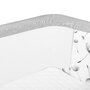 Patut co-sleeper, Lionelo, Aurora, 3 in 1, Cu leganare si setare unghiulara, Include saltea cu densitate T25 si geanta transport, Reglabil in 5 pozitii, Pana la 9 kg, 0 luni+, 85x60x66 cm, Certificari EN 1130:2019+AC:2020, EN 16890:2, Gri deschis - 24