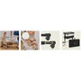 Patut co-sleeper, Lionelo, Aurora, 3 in 1, Cu leganare si setare unghiulara, Include saltea cu densitate T25 si geanta transport, Reglabil in 5 pozitii pe inaltime, Pana la 9 kg, 0 luni+, Conform cu EN 1130:2019+AC:2020, EN 16890:2, Gri inchis - 49