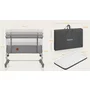 Patut co-sleeper, Lionelo, Aurora, Cu leganare si setare unghiulara, Pana la 9 kg, Gri - 44