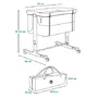 Patut co-sleeper, Lionelo, Aurora, Cu leganare si setare unghiulara, Pana la 9 kg, Gri - 47