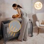 Patut pliant, Lionelo, Stefi Plus, Cu doua nivele, Cu intrare laterala cu fermoar, 2 roti, 120 x 60 cm, Conform cu standardul european de securitate EN 716, Roz/Galben - 20