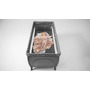 Lionelo - Patut pliant cu doua nivele, Stefi Plus, Cu intrare laterala cu fermoar, 2 roti, 120x60 cm, Conform cu standardul european de securitate EN 716, Gri - 18