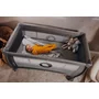 Patut pliant, Lionelo, Stefi Plus, Cu doua nivele, Cu intrare laterala cu fermoar, 2 roti, 120x60 cm, Conform cu standardul european de securitate EN 716, Gri - 29